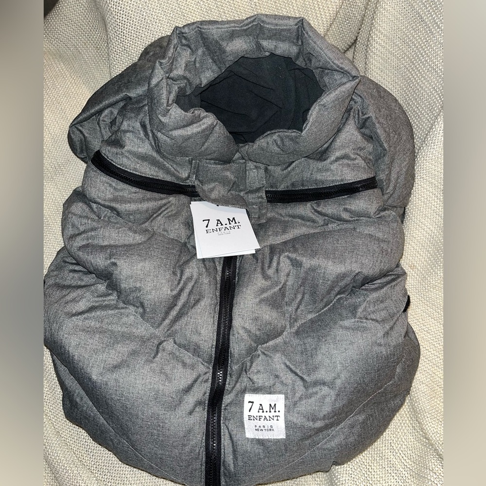 7a.m. Enfant car seat cocoon- Heather Gray